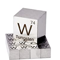 Los mejores  - Tungsteno Cubo de Metal 10mm 99-95% Puro Colección de Elementos